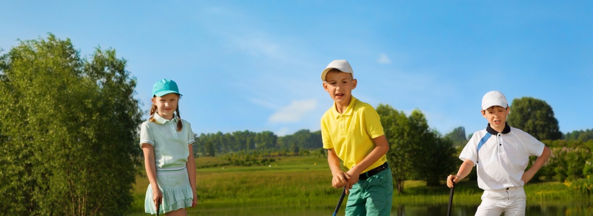 juniors on golf course
