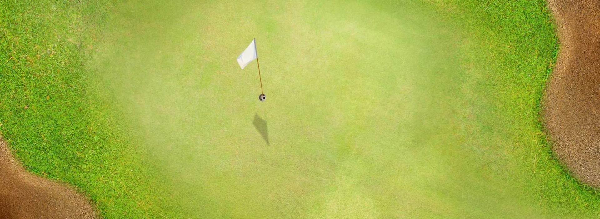 golf flag on course